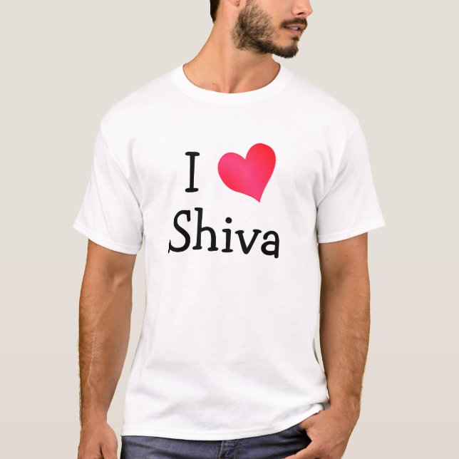 I Love Shiva T-Shirt (Front)