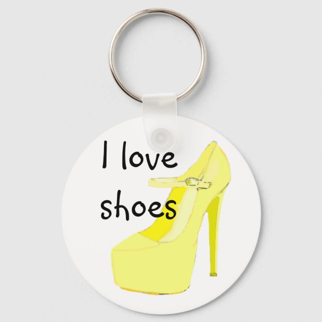 I Love Shoes Key Ring (Front)