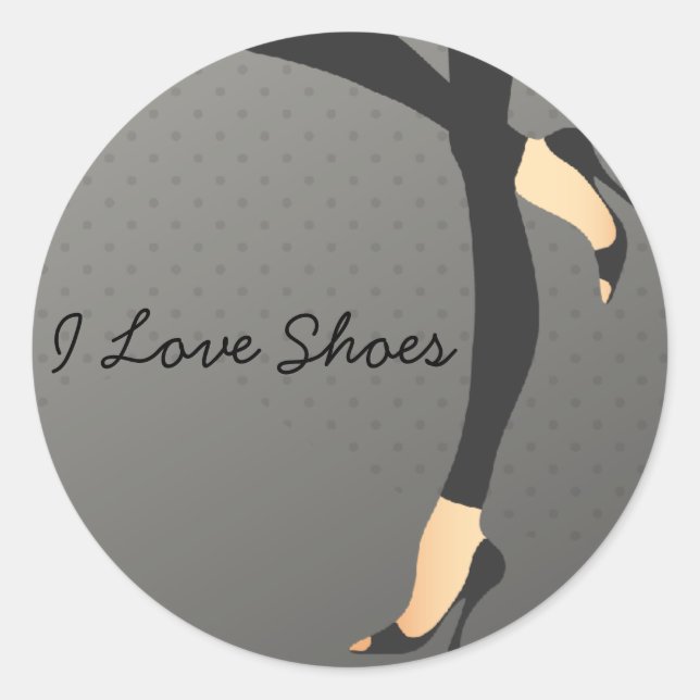 I Love Shoes sticker (Front)