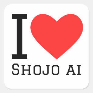 I love shojo ai  square sticker