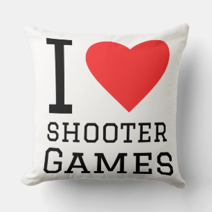 I love shooter games cushion