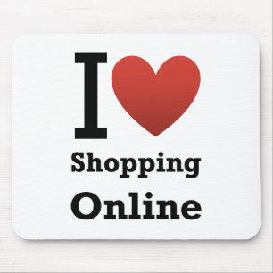 i love shopping online mouse pad