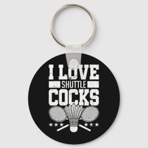 I Love Shuttles S Birdie Badminton Player Gift Key Ring
