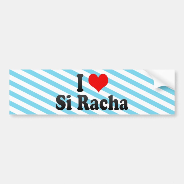 I Love Si Racha, Thailand Bumper Sticker (Front)