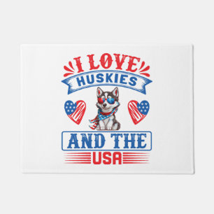 I love Siberian Huskies and the USA Doormat