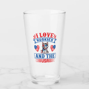 I love Siberian Huskies and the USA Glass