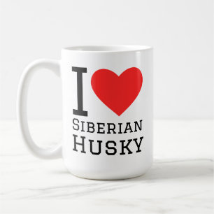 I love siberian husky coffee mug