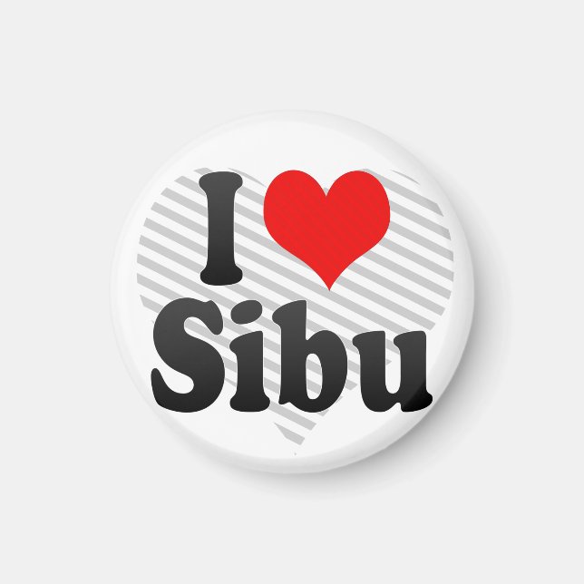 I Love Sibu, Malaysia Magnet (Front)