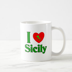 I Love Sicily Italy Coffee Mug