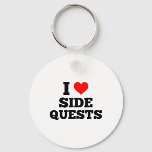 I Love Side Quests - Sidequesting Edm Rave Gamer Key Ring