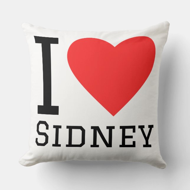I love sidney cushion (Front)