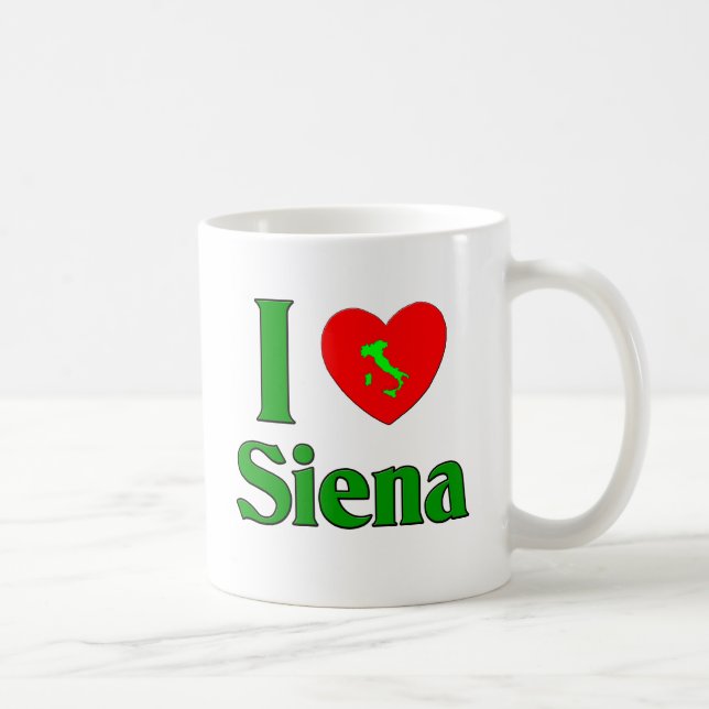 I Love Siena Italy Coffee Mug (Right)