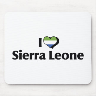 I Love Sierra Leone Flag Mouse Pad