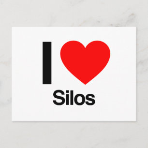 i love silos postcard