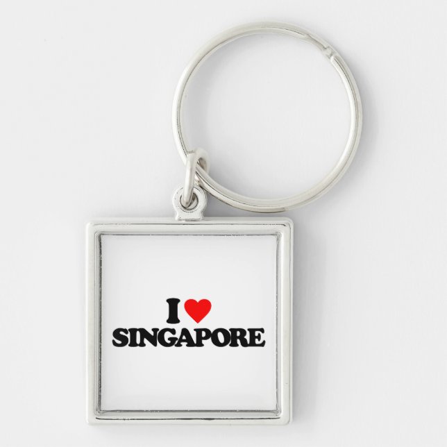 I LOVE SINGAPORE KEY RING (Front)