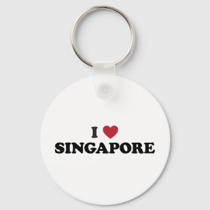 I Love Singapore Key Ring