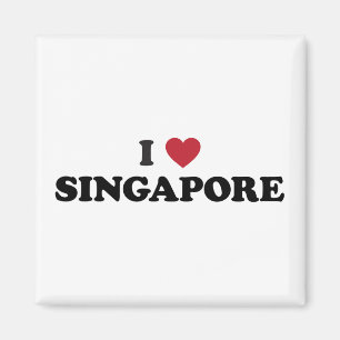 I Love Singapore Magnet