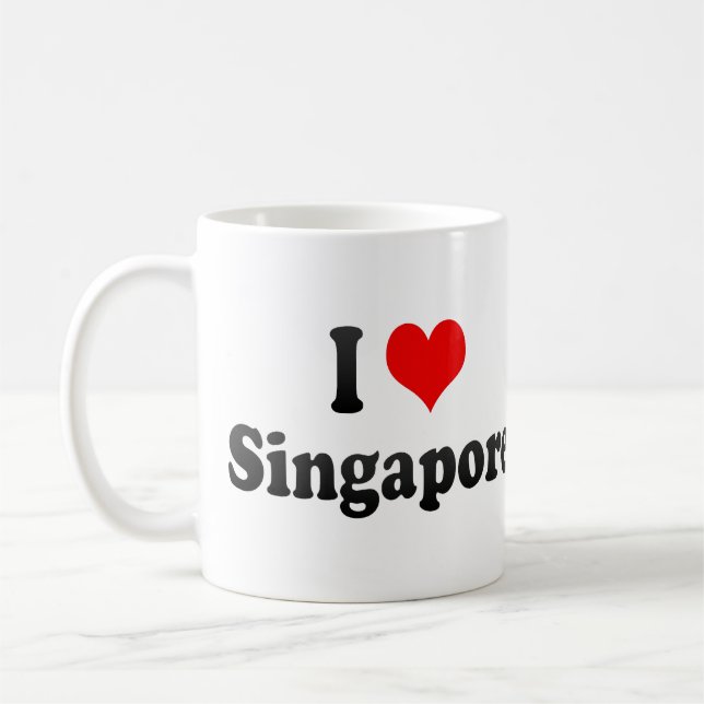 I Love Singapore, Singapore Coffee Mug (Left)