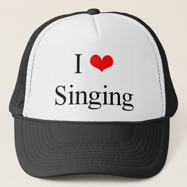 I Love Singing Trucker Hat (Front)