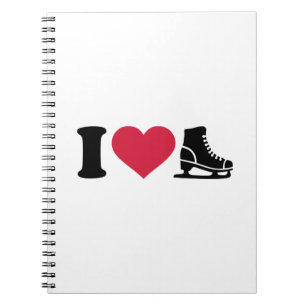 I love skate speed figure skating notebook