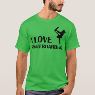 I Love Skateboarding 7 T-Shirt