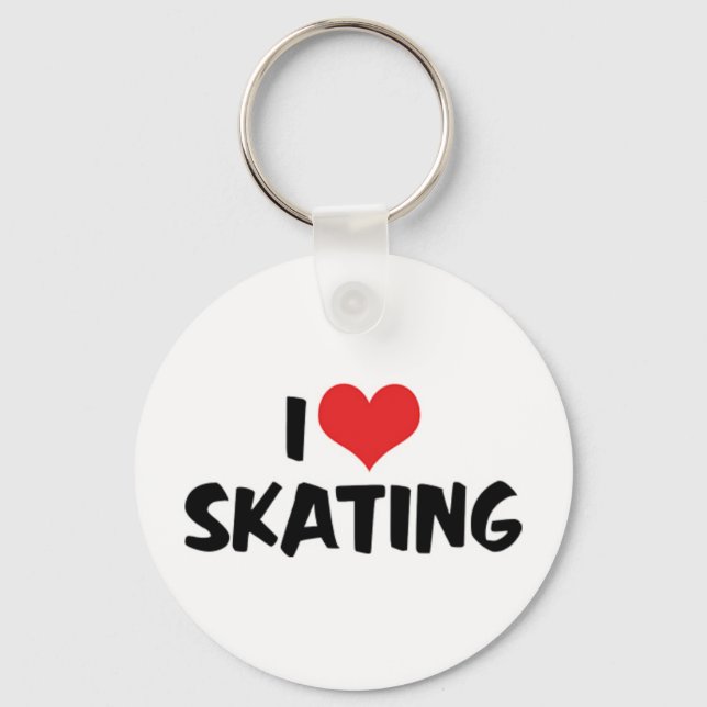 I Love Skating Keychain (Front)