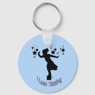 I Love Skating Keychain