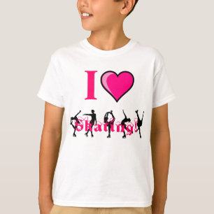 i love skating! Kids shirt