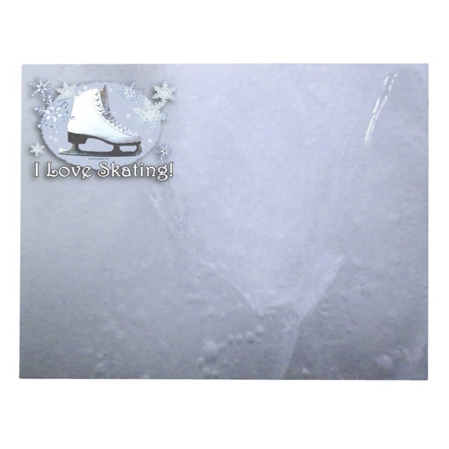 I Love Skating Notepad (Front)