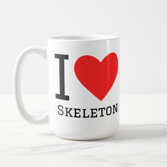 I love skeleton  coffee mug (Left)