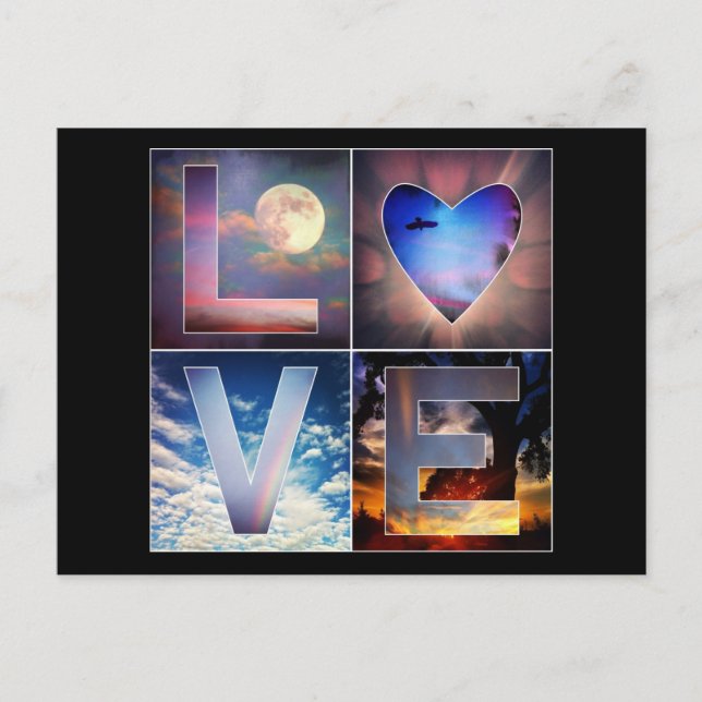 I Love Skies! Postcard (Front)