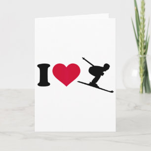 I Love Skiing _2 Card