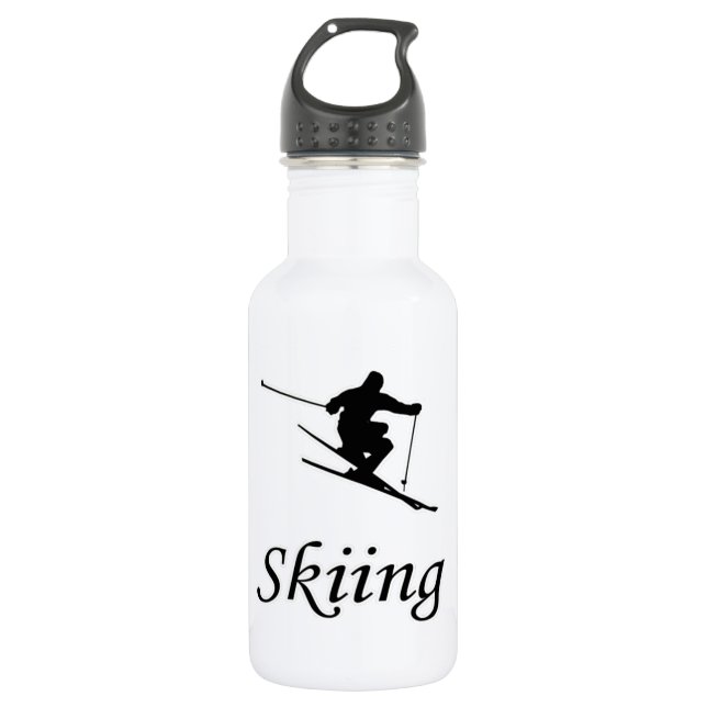 I Love Skiing 532 Ml Water Bottle (Front)
