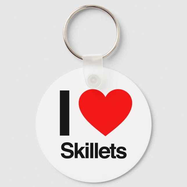 i love skillets key ring (Front)