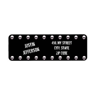 I Love Skulls Return Address Label