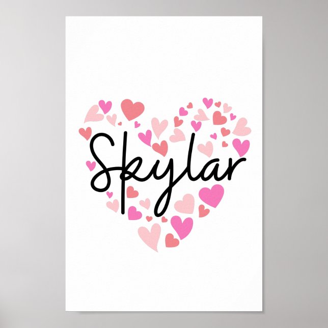 I love Skylar Poster (Front)