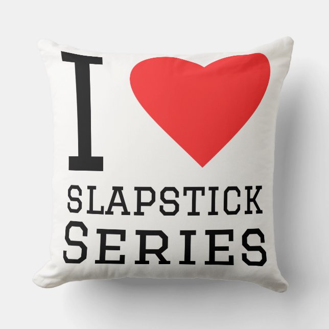 I love slapstick series cushion (Front)