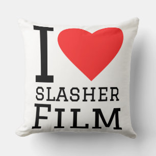 I love slasher film cushion