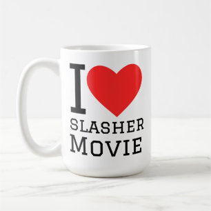 I love slasher movie coffee mug