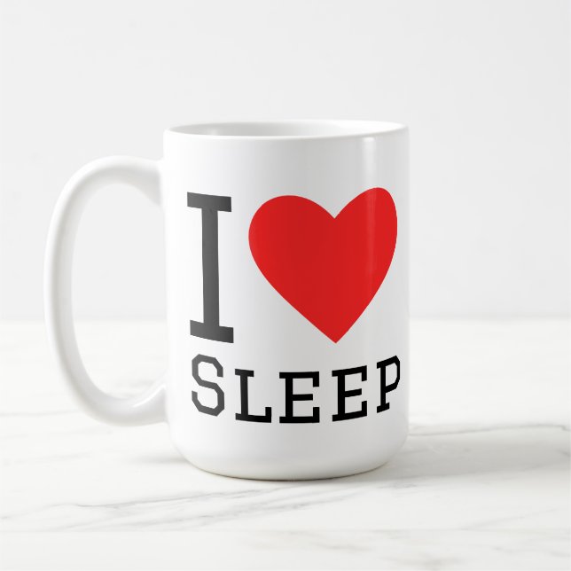 I love sleep coffee mug (Left)