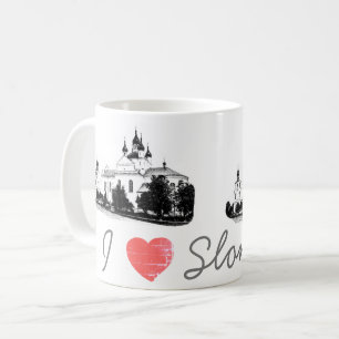 I Love Slonim Belarus Architecture Church Coffee Mug