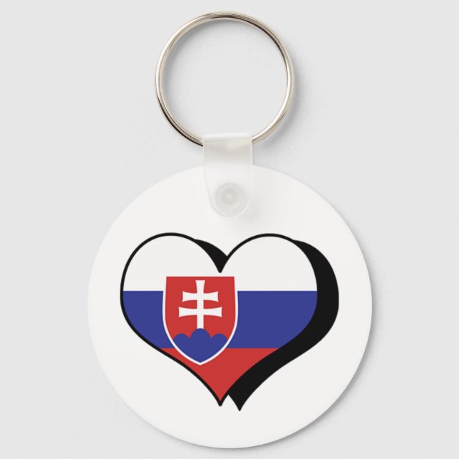 I Love Slovakia Keychain (Front)