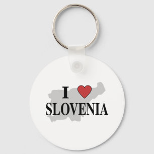 I Love Slovenia Key Ring
