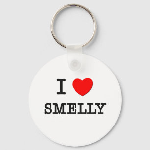 I Love Smelly Key Ring
