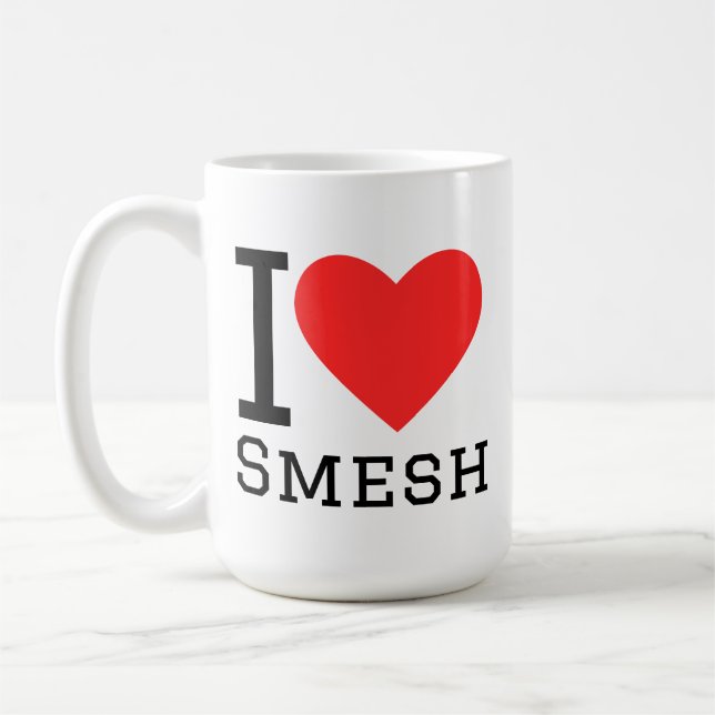 I love smesh coffee mug (Left)