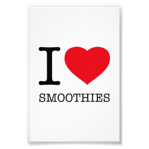I LOVE SMOOTHIES PHOTO PRINT