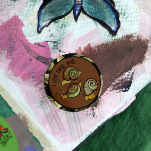 I Love Snail Mail Classic Round Sticker