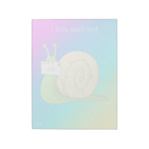 I Love Snail Mail (Gradient) - 11" x 8.5" Notepad