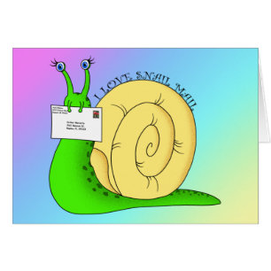 I Love Snail Mail (Gradient) - 5" x 7" Art Card