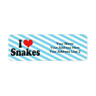 I Love Snakes Return Address Label